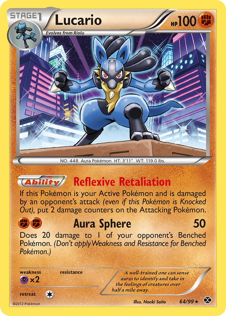 Lucario Pokémon kartı, Next Destinies, NXD #64