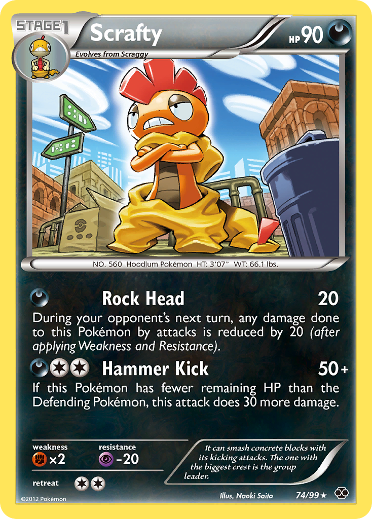 Scrafty Pokémon kartı, Next Destinies, NXD #74