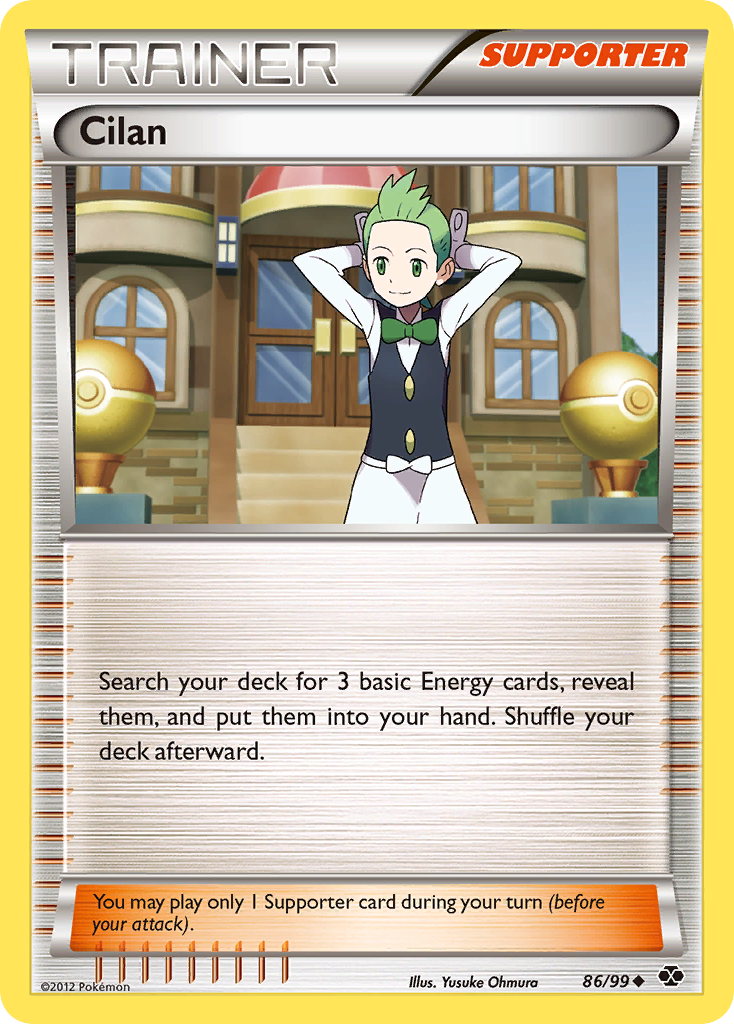 Cilan Pokémon kartı, Next Destinies, NXD #86
