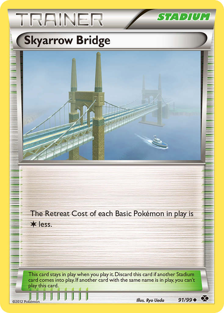 Skyarrow Bridge Pokémon card, Next Destinies, NXD #91