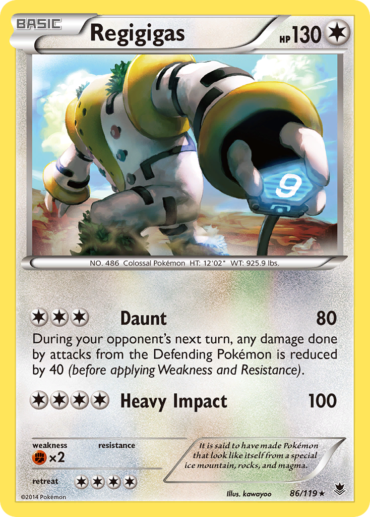 Regigigas Pokémon kartı, Phantom Forces, PHF #86