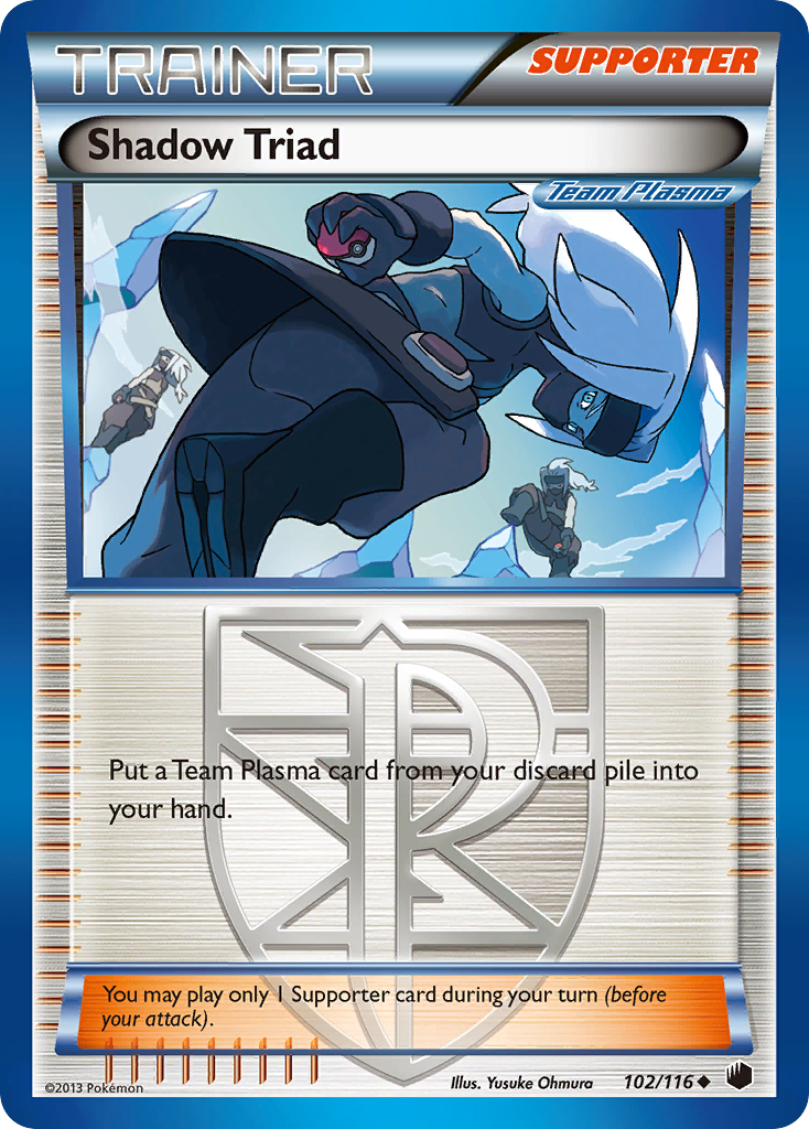 Shadow Triad Pokémon card, Plasma Freeze, PLF #102