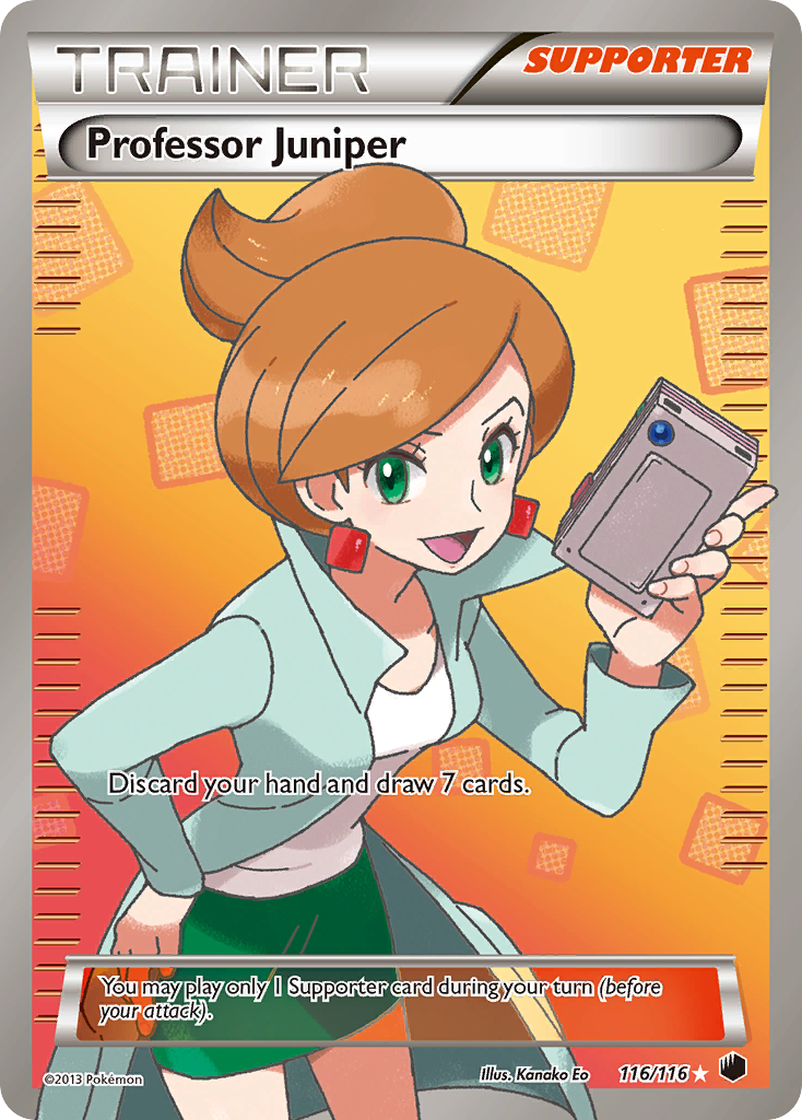 Professor Juniper Pokémon card, Plasma Freeze, PLF #116