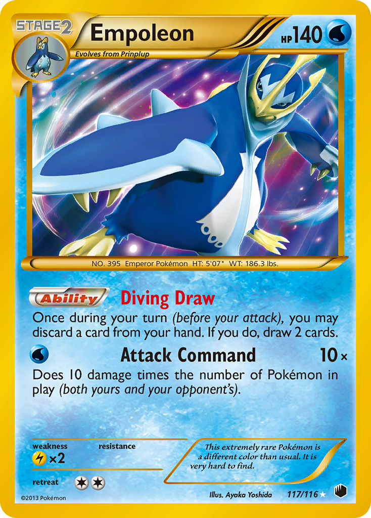 Empoleon Pokémon kartı, Plasma Freeze, PLF #117