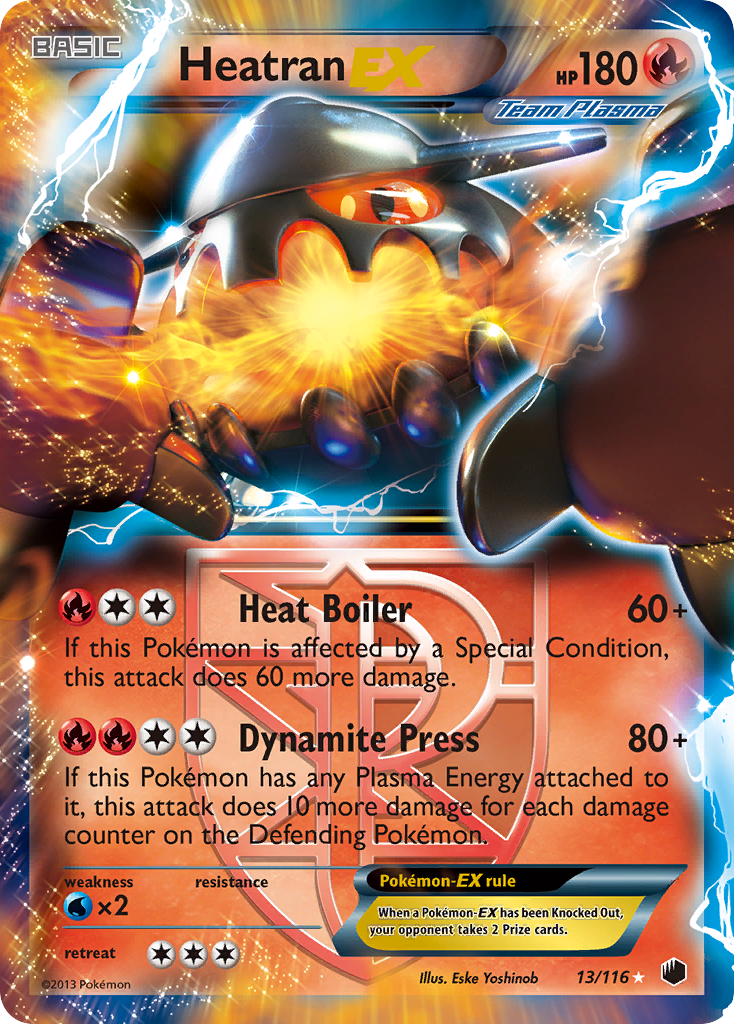 Heatran-EX Pokémon kartı, Plasma Freeze, PLF #13
