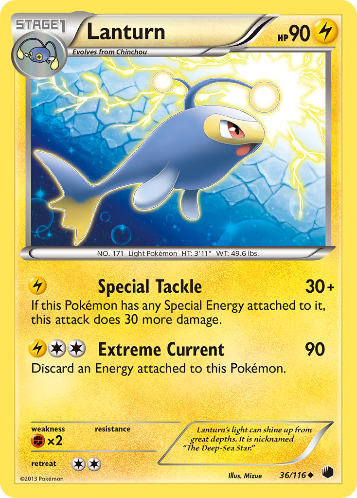 Lanturn Pokémon kartı, Plasma Freeze, PLF #36