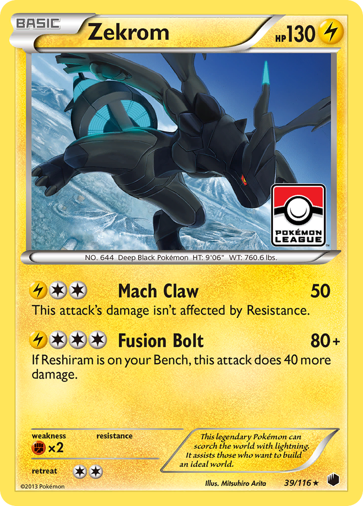 Zekrom Pokémon kartı, Plasma Freeze, PLF #39