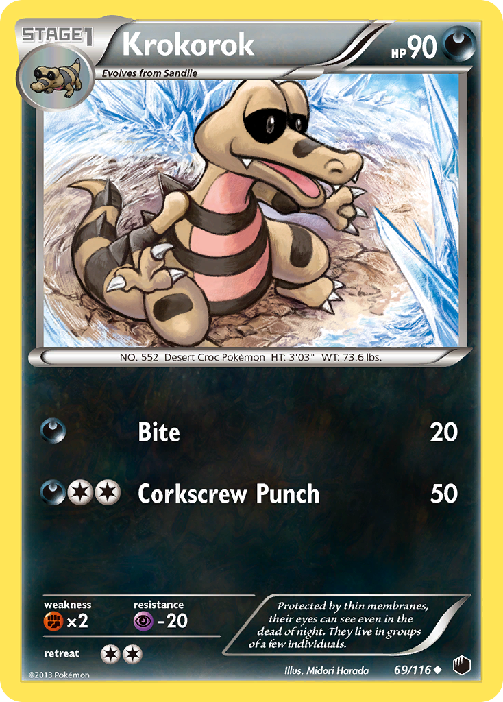 Krokorok Pokémon kartı, Plasma Freeze, PLF #69