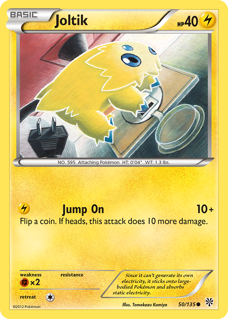 Joltik Pokémon card, Plasma Storm, PLS #50