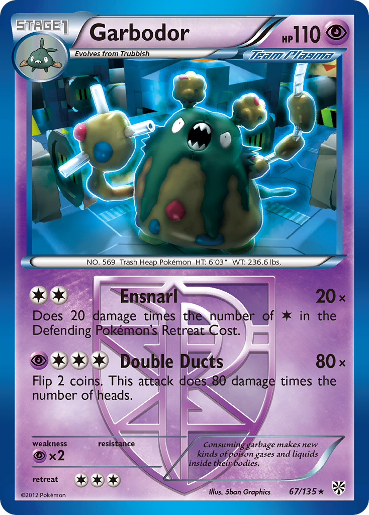 Garbodor Pokémon kartı, Plasma Storm, PLS #67