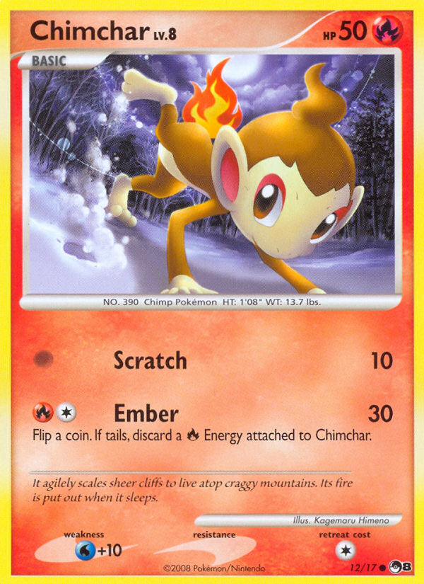 Chimchar Pokémon kartı, POP Series 8, POP8 #12