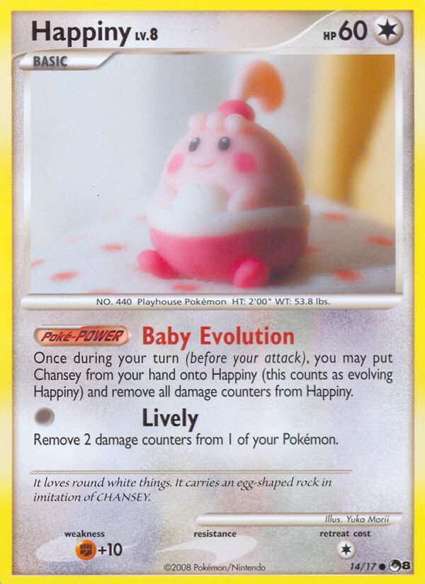 Happiny Pokémon kartı, POP Series 8, POP8 #14