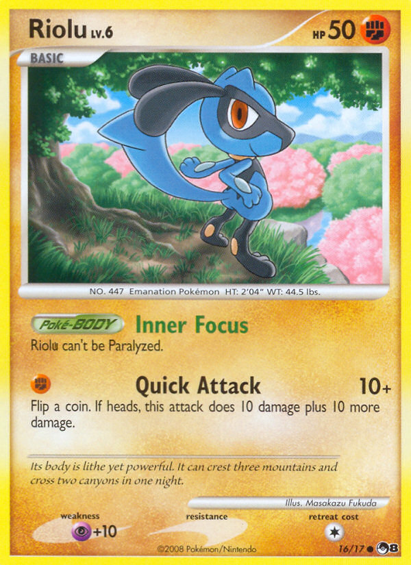 Riolu Pokémon kartı, POP Series 8, POP8 #16