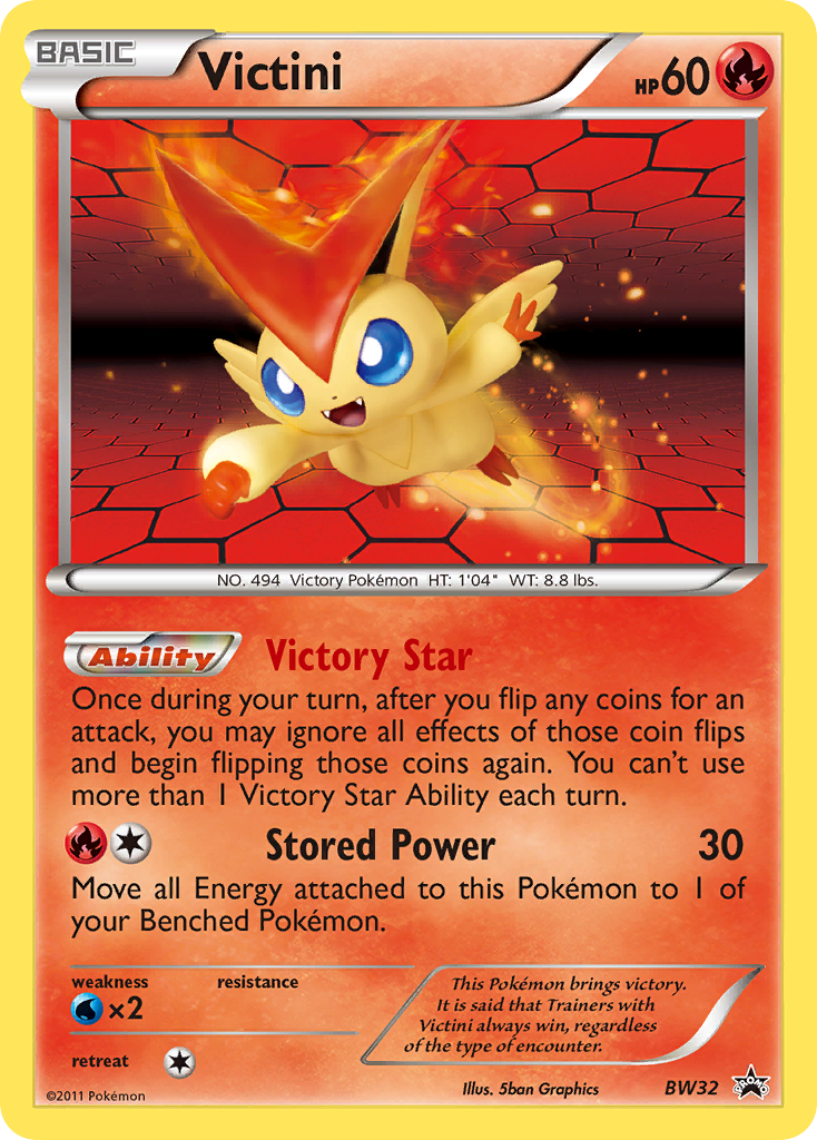 Victini Pokémon kartı, BW Black Star Promos, PR-BLW #BW32
