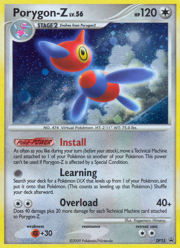 Porygon-Z Pokémon card, DP Black Star Promos, PR-DPP #DP35