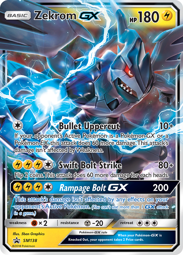 Zekrom-GX Pokémon kartı, SM Black Star Promos, PR-SM #SM138
