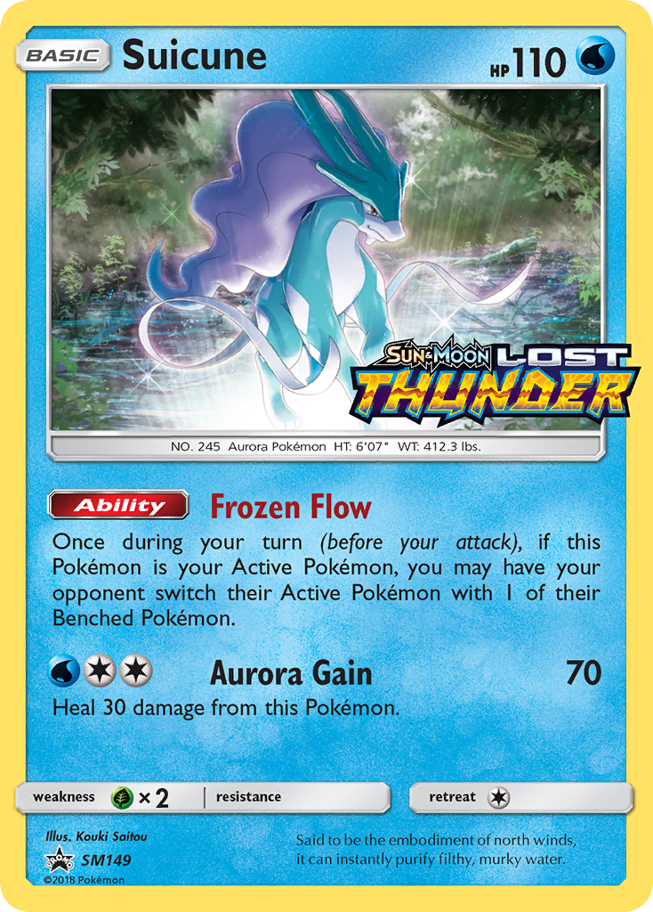 Suicune Pokémon kartı, SM Black Star Promos, PR-SM #SM149
