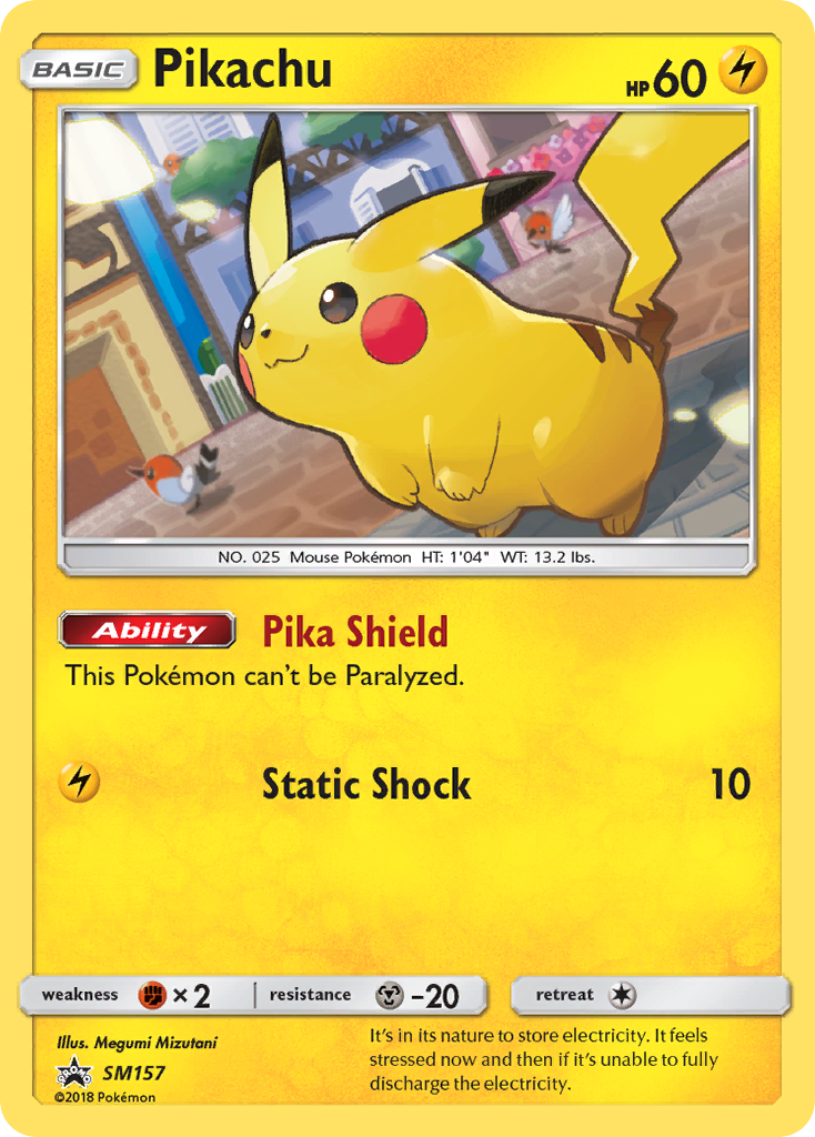 Pikachu Pokémon kartı, SM Black Star Promos, PR-SM #SM157