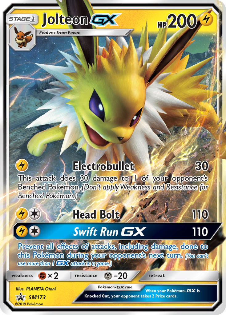 Jolteon-GX Pokémon kartı, SM Black Star Promos, PR-SM #SM173