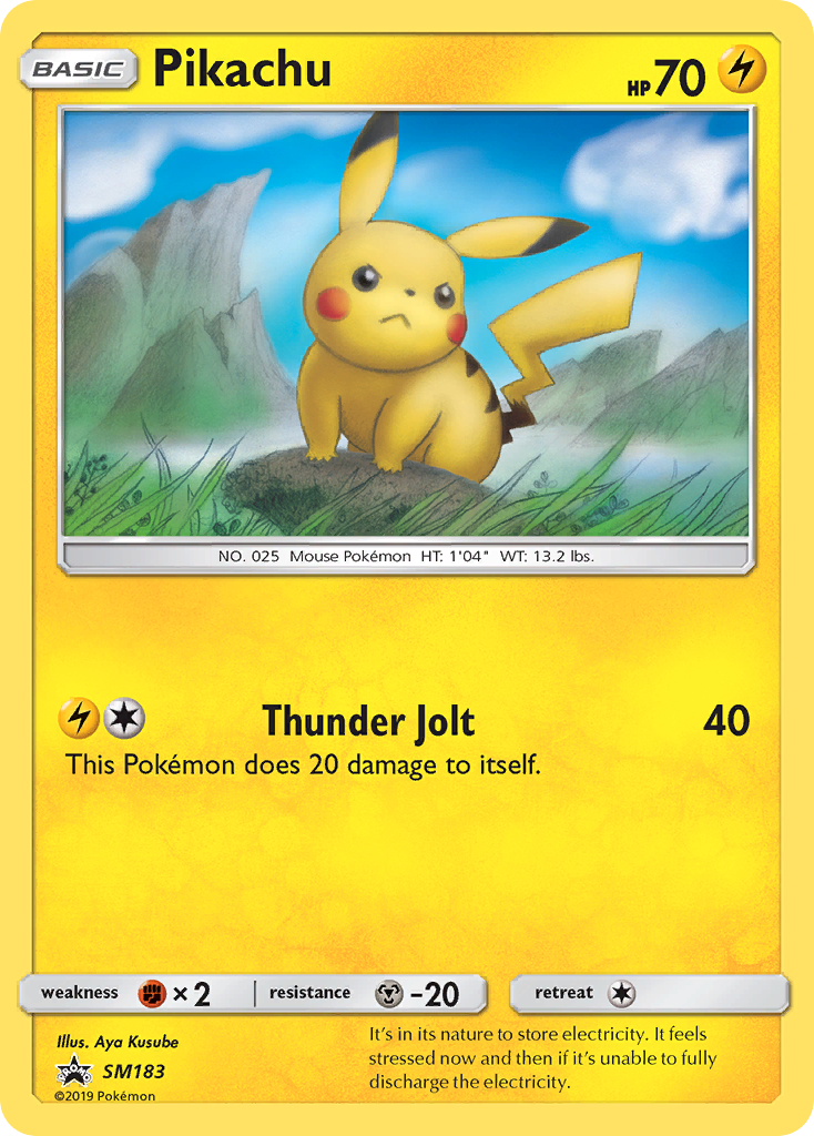 Pikachu Pokémon kartı, SM Black Star Promos, PR-SM #SM183