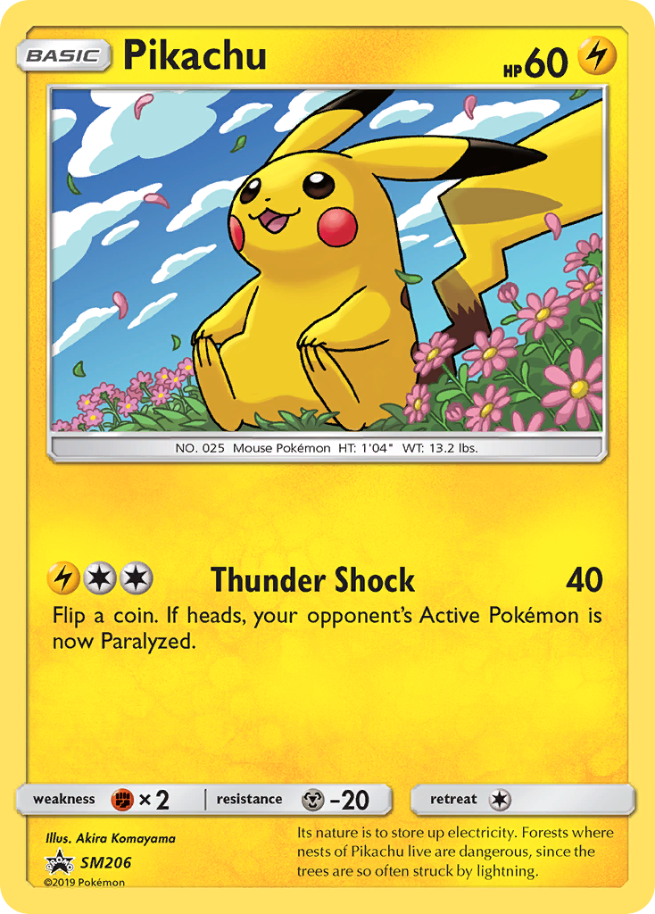 Pikachu Pokémon kartı, SM Black Star Promos, PR-SM #SM206