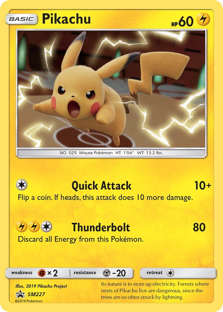 Pikachu Pokémon kartı, SM Black Star Promos, PR-SM #SM227