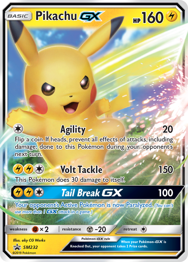 Pikachu-GX Pokémon kartı, SM Black Star Promos, PR-SM #SM232