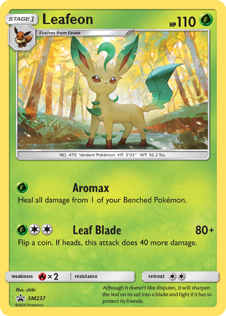 Leafeon Pokémon kartı, SM Black Star Promos, PR-SM #SM237