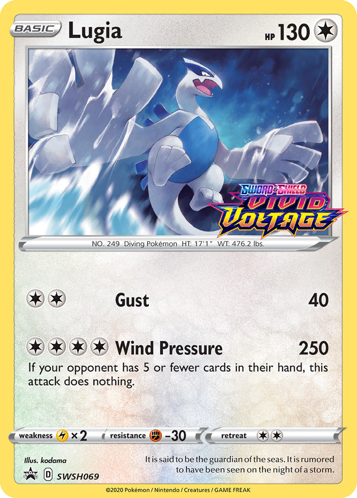 Lugia Pokémon kartı, SWSH Black Star Promos, PR-SW #SWSH069