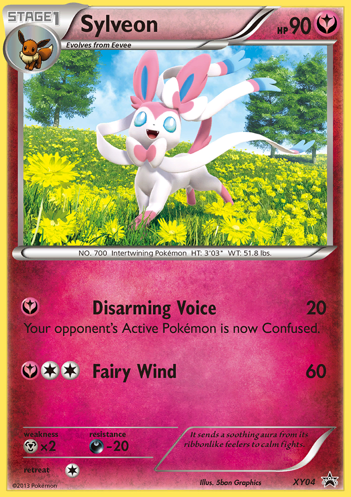Sylveon Pokémon card, XY Black Star Promos, PR-XY #XY04