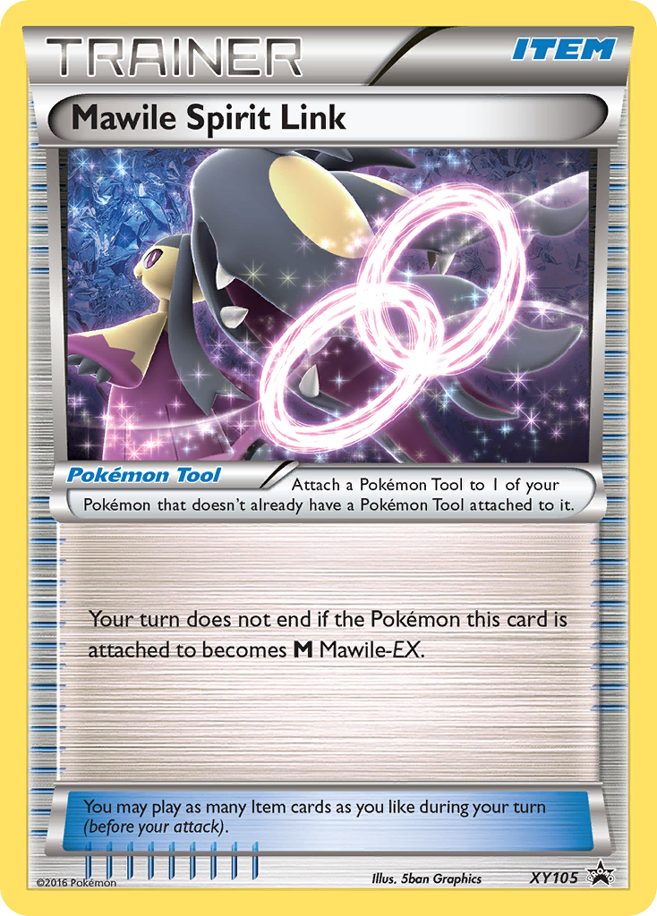 Mawile Spirit Link Pokémon card, XY Black Star Promos, PR-XY #XY105