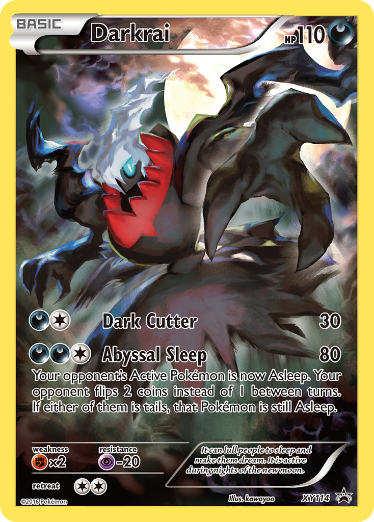 Darkrai Pokémon kartı, XY Black Star Promos, PR-XY #XY114