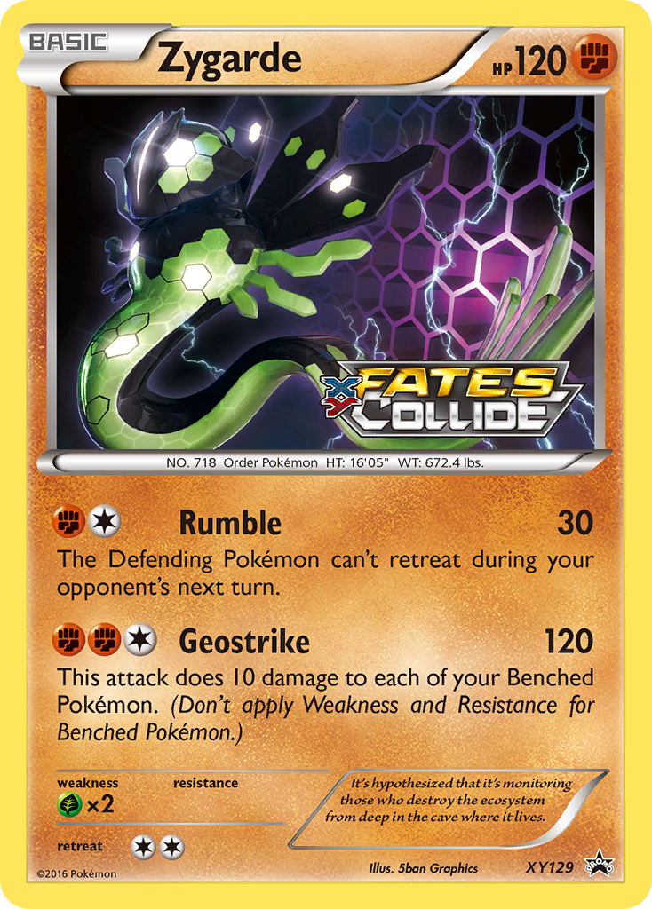 Zygarde Pokémon kartı, XY Black Star Promos, PR-XY #XY129