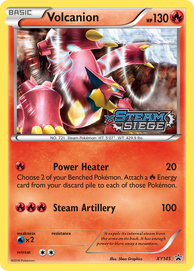 Volcanion Pokémon kartı, XY Black Star Promos, PR-XY #XY145