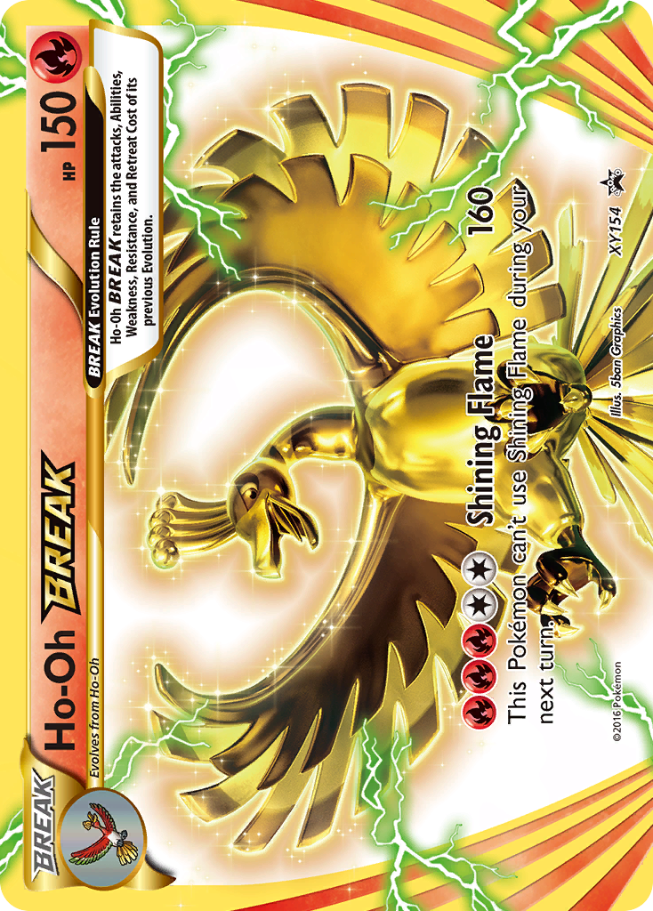 Ho-Oh BREAK Pokémon kartı, XY Black Star Promos, PR-XY #XY154
