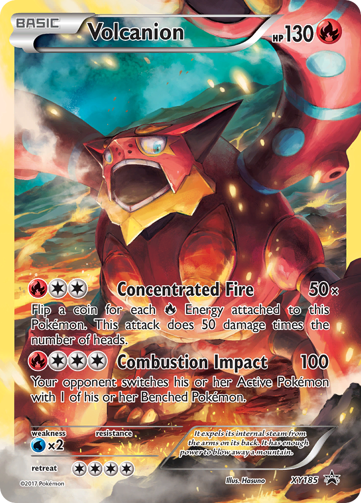Volcanion Pokémon kartı, XY Black Star Promos, PR-XY #XY185
