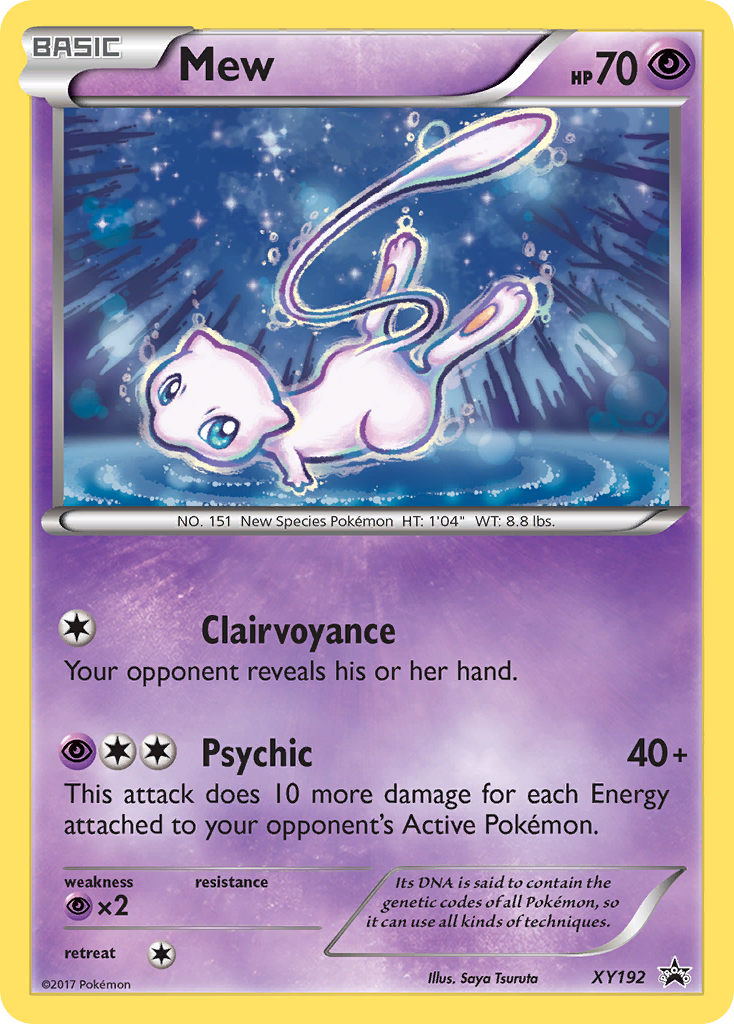 Mew Pokémon kartı, XY Black Star Promos, PR-XY #XY192