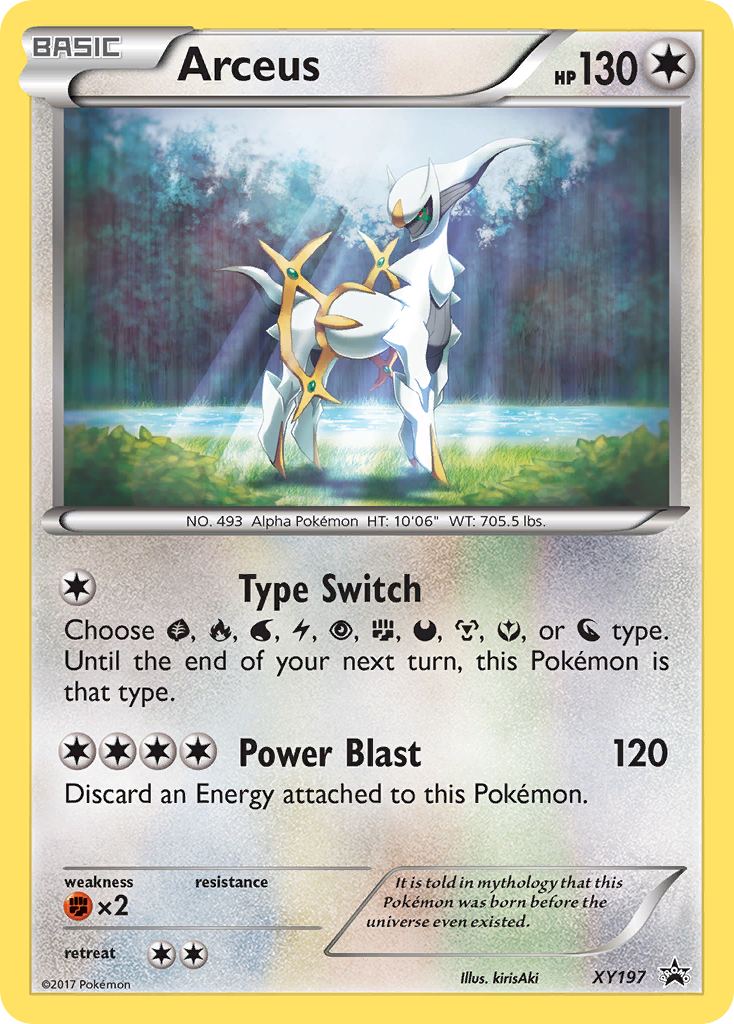 Arceus Pokémon kartı, XY Black Star Promos, PR-XY #XY197