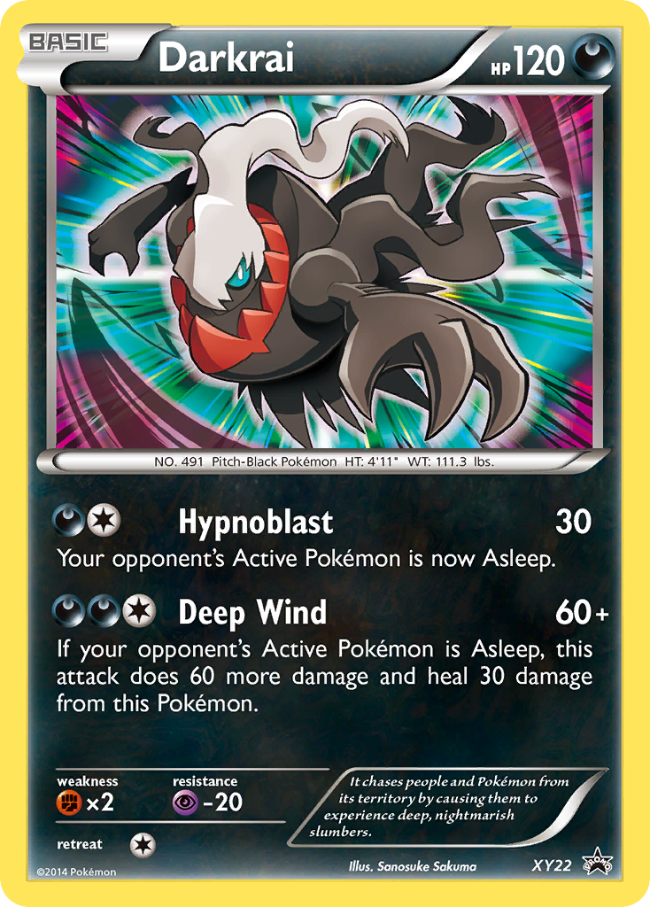 Darkrai Pokémon kartı, XY Black Star Promos, PR-XY #XY22
