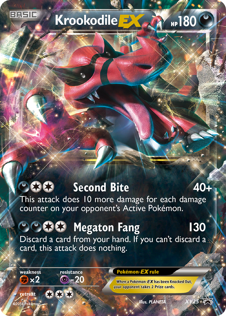 Krookodile-EX Pokémon kartı, XY Black Star Promos, PR-XY #XY25