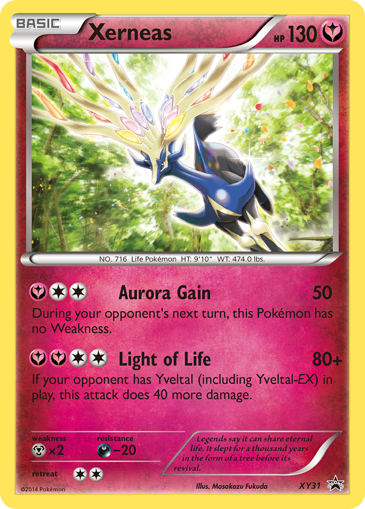 Xerneas Pokémon card, XY Black Star Promos, PR-XY #XY31
