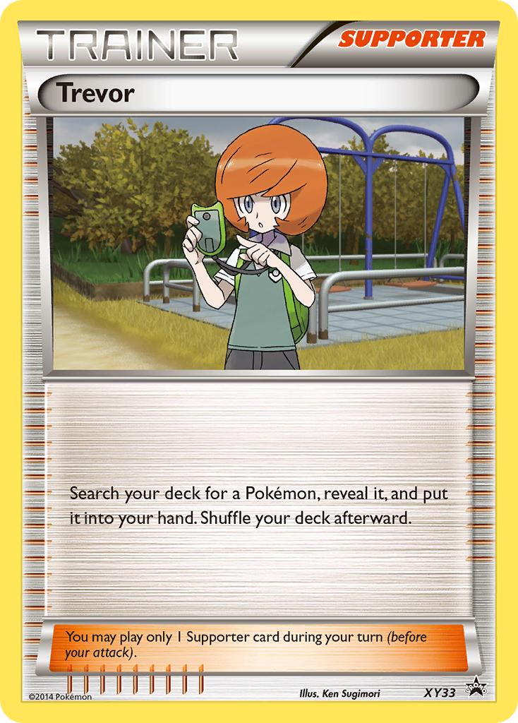 Trevor Pokémon card, XY Black Star Promos, PR-XY #XY33