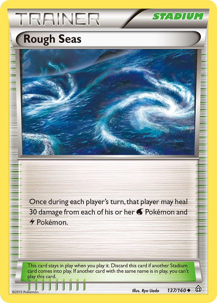 Rough Seas Pokémon card, Primal Clash, PRC #137