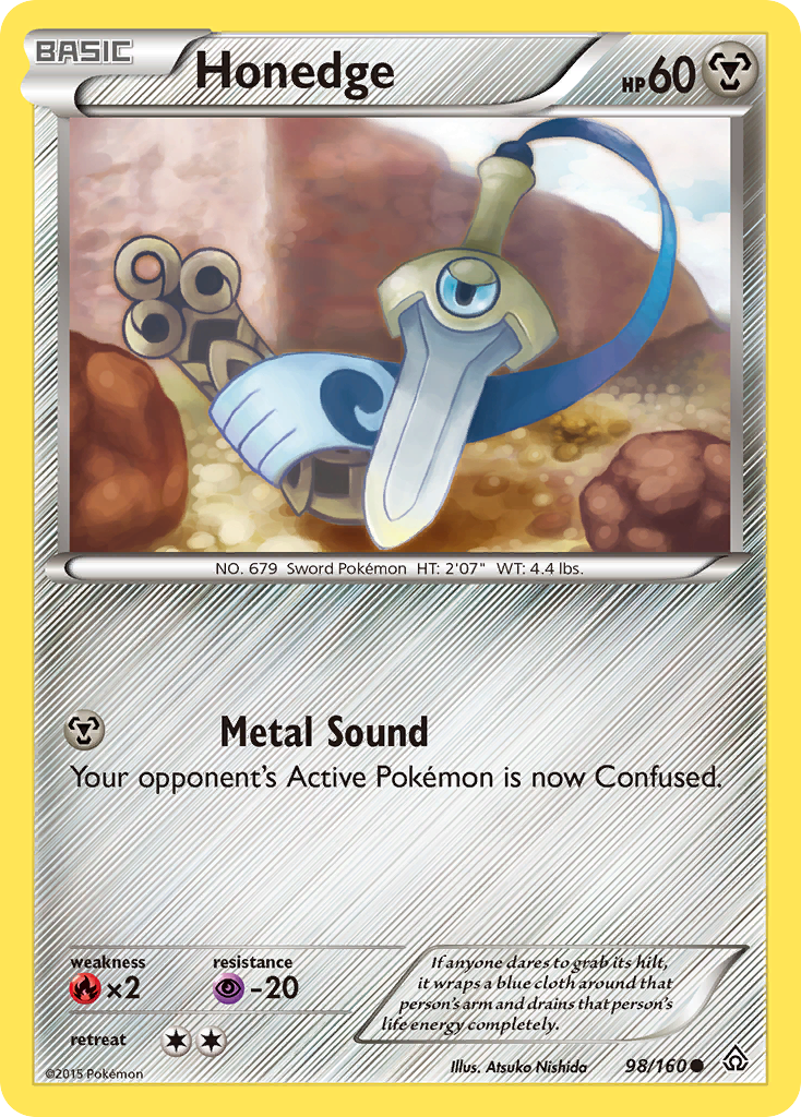 Honedge Pokémon card, Primal Clash, PRC #98