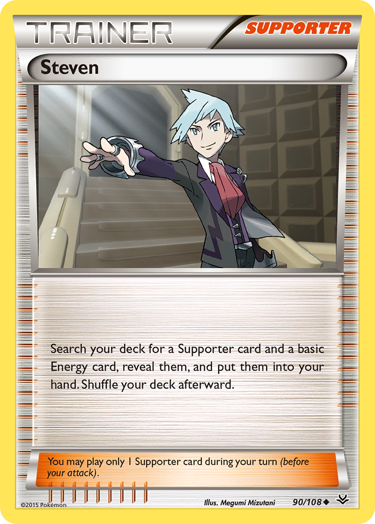 Steven Pokémon kartı, Roaring Skies, ROS #90