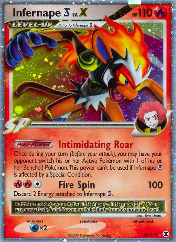 Infernape E4 LV.X Pokémon kartı, Rising Rivals, RR #108