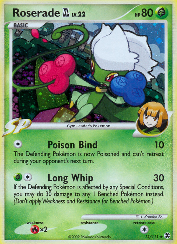 Roserade GL Pokémon kartı, Rising Rivals, RR #12
