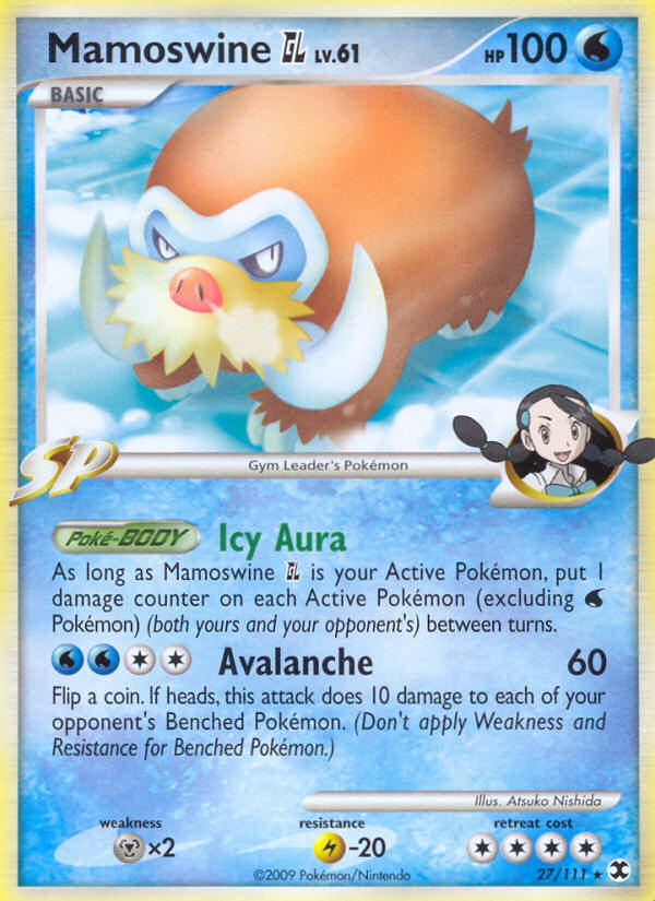Mamoswine GL Pokémon kartı, Rising Rivals, RR #27