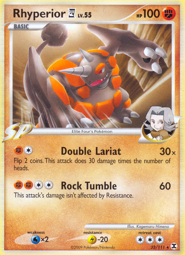 Rhyperior E4 Pokémon kartı, Rising Rivals, RR #32