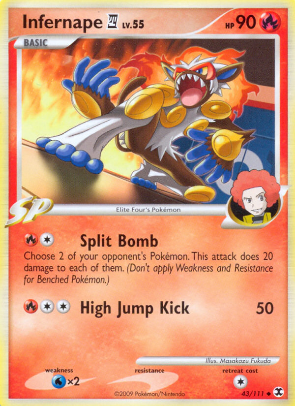 Infernape E4 Pokémon kartı, Rising Rivals, RR #43